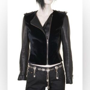 A.L.C. SADIE LEATHER JACKET Black Size 4
